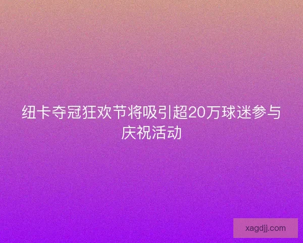 纽卡夺冠狂欢节将吸引超20万球迷参与庆祝活动